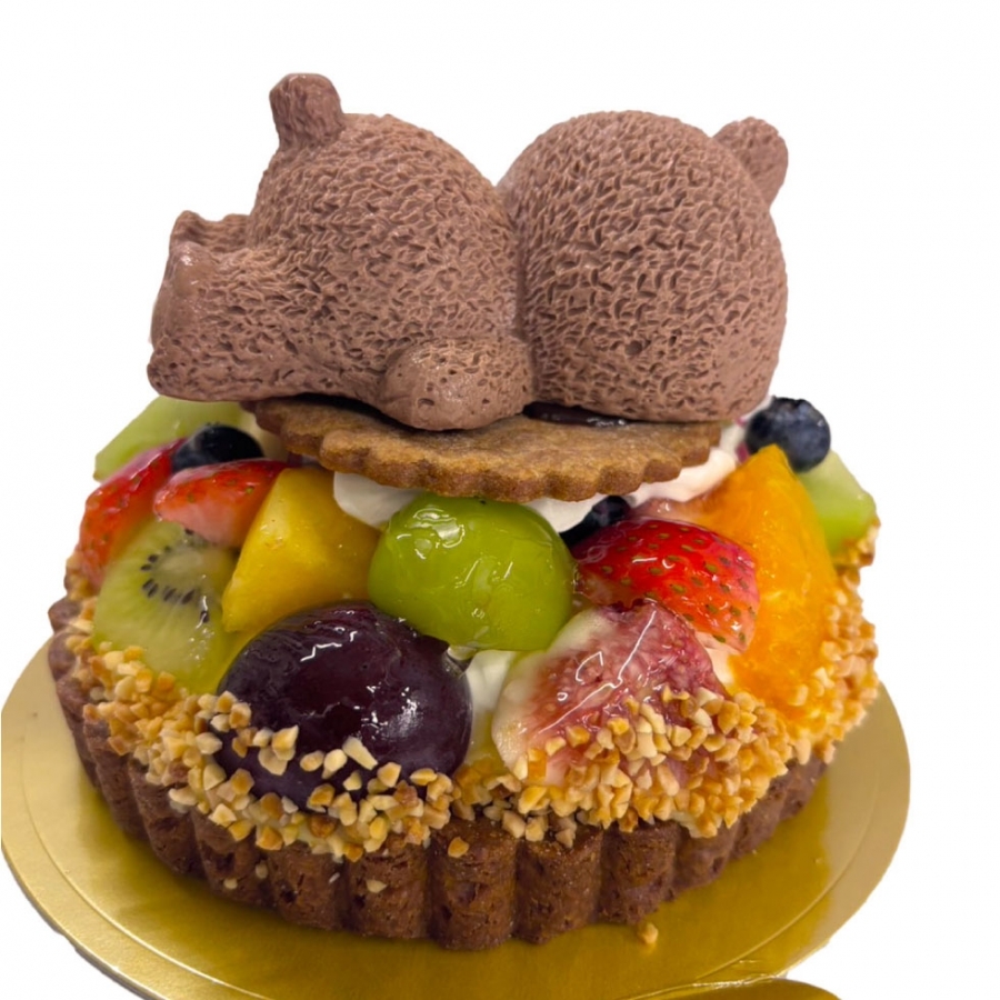 本店ご予約：お昼寝くまちゃんのタルトケーキ 厚狭自然菓子トロアメゾン