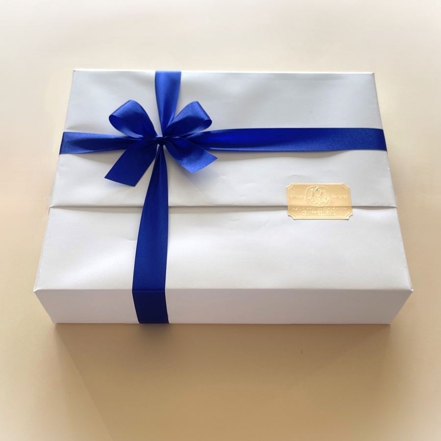 贈答用お菓子box 75箱紺色 フランス語文字 ジュレ詰合せ フランス菓子16区 オンラインショップ