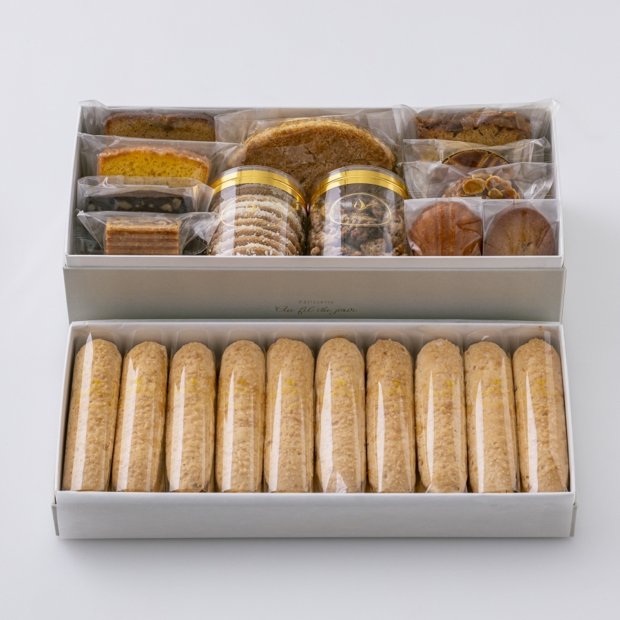 焼き菓子2段詰め合わせ オー フィル ドゥ ジュール