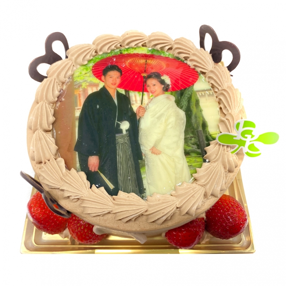 生チョコ表面（苺仕上げ）