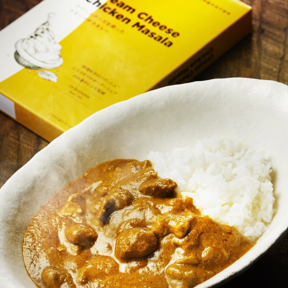 クリームチーズを使ったチキンマサラカレー
