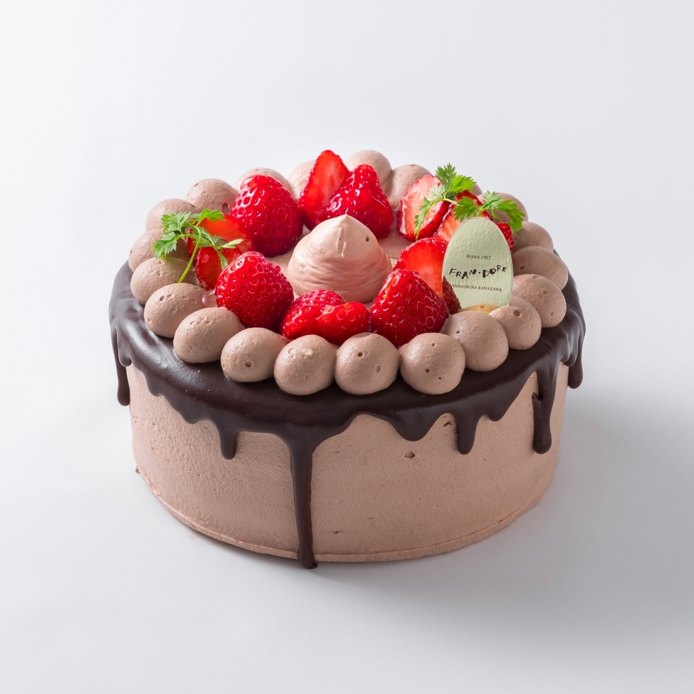チョコ生クリームデコレーション(ドリップ)