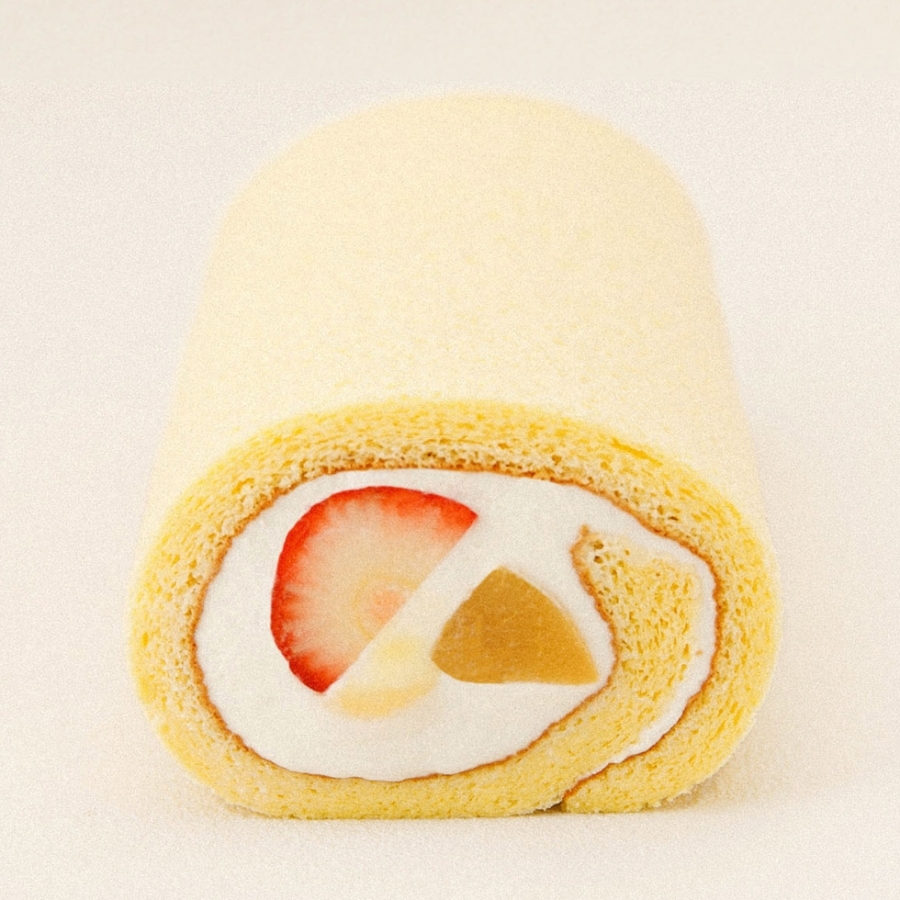 きのこむし　きのこむ神　c103　ロールケーキ飽きたよパーカー白 桃と苺のロールケーキ 白十字