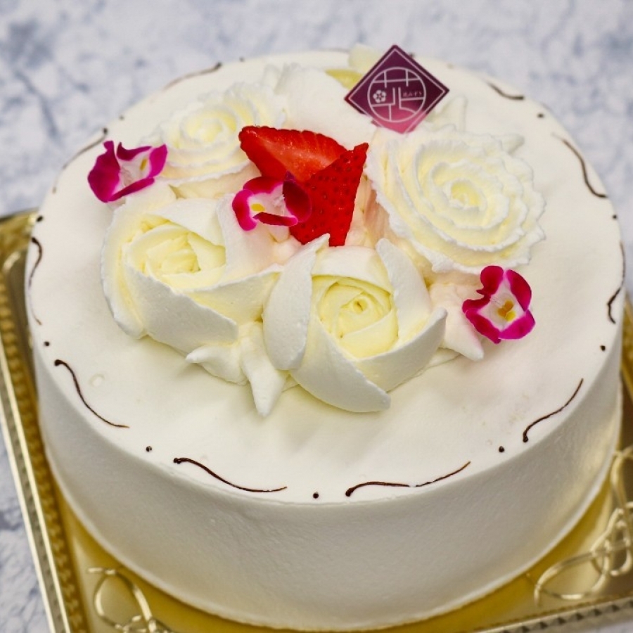 バースデーケーキコットンキャンディローズフラワーホールケーキケーキスタンド付き バースデーケーキコットンキャンディローズフラワーホールケーキケーキ