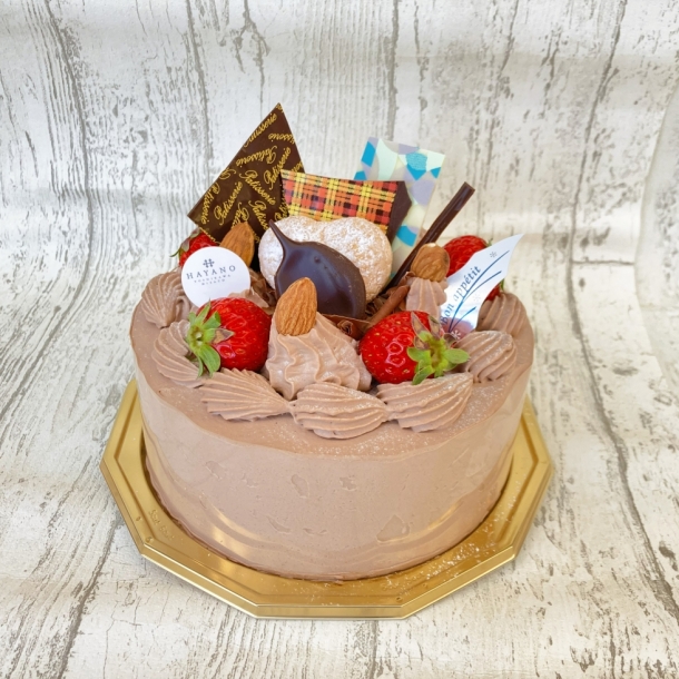 商品ディスプレイ】チョコレートデコレーションケーキ【見本】 基本の 