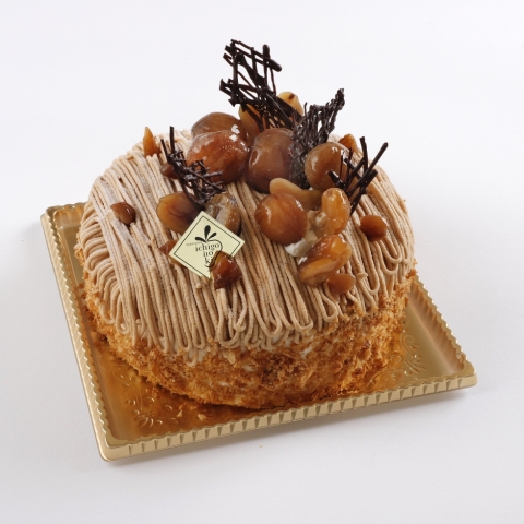 栗のショートケーキ　デコレーションケーキ