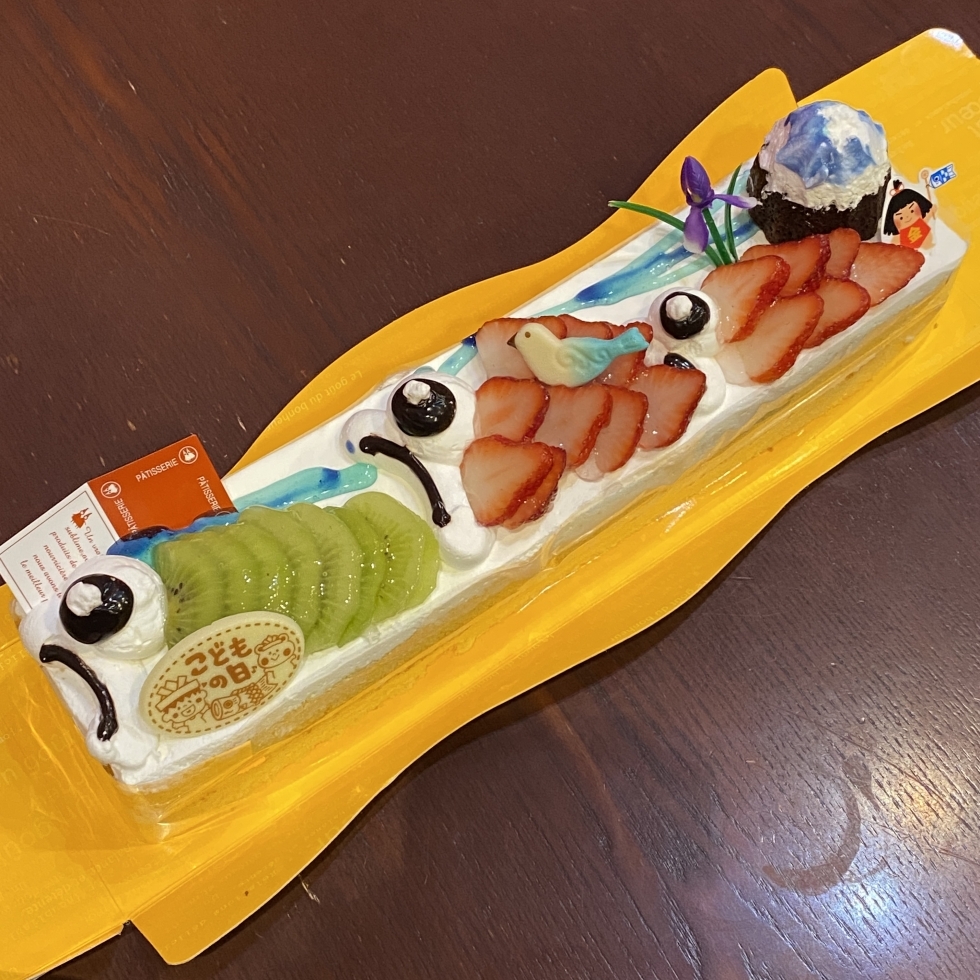 節句飾り盛special★ロングBOXケーキ