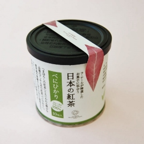 【日本の紅茶】「べにひかり」ティーバッグ10個缶入
