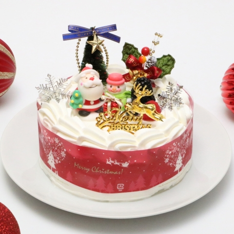 クリスマス・苺のショートケーキ