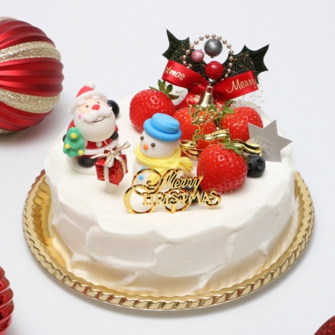クリスマス・苺のショートケーキ