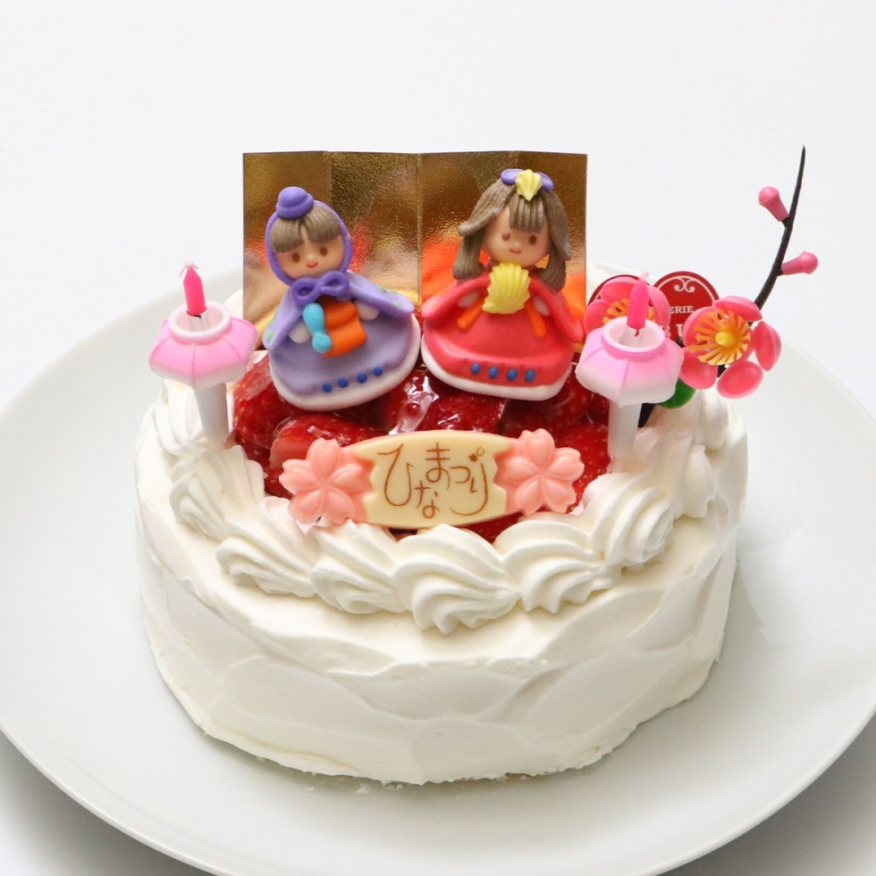 雛祭りケーキ（苺ショートケーキまたは、チョコレートケーキ）