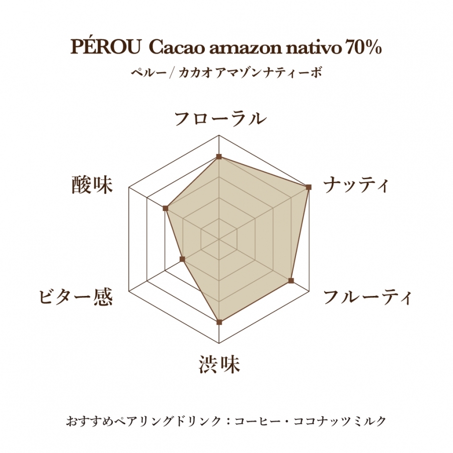 ペルー ナティーボ 70% LE CHOCOLAT DE H