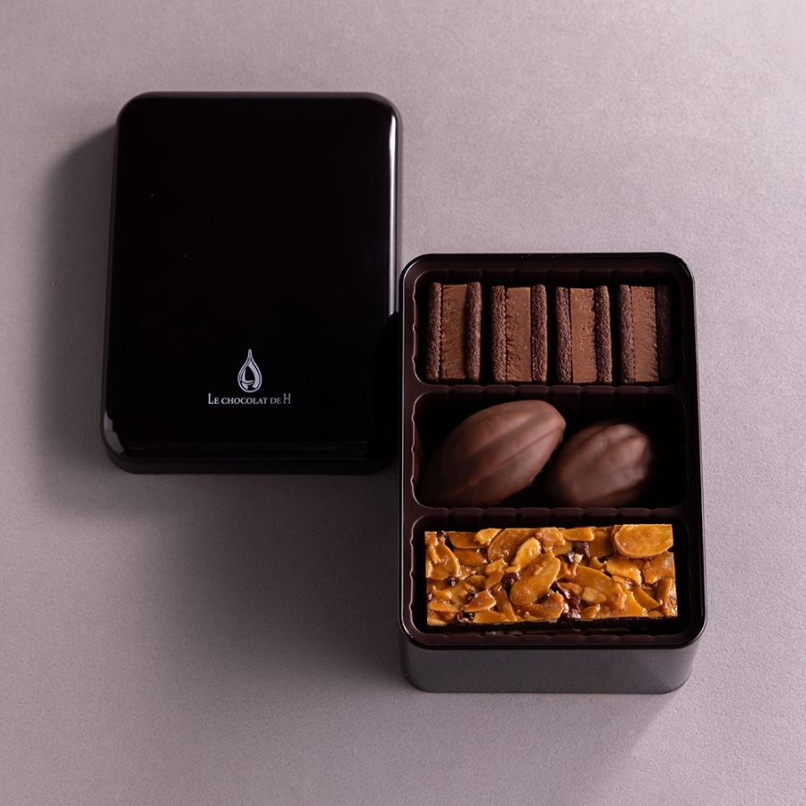 アッシュ缶 ノワール LE CHOCOLAT DE H