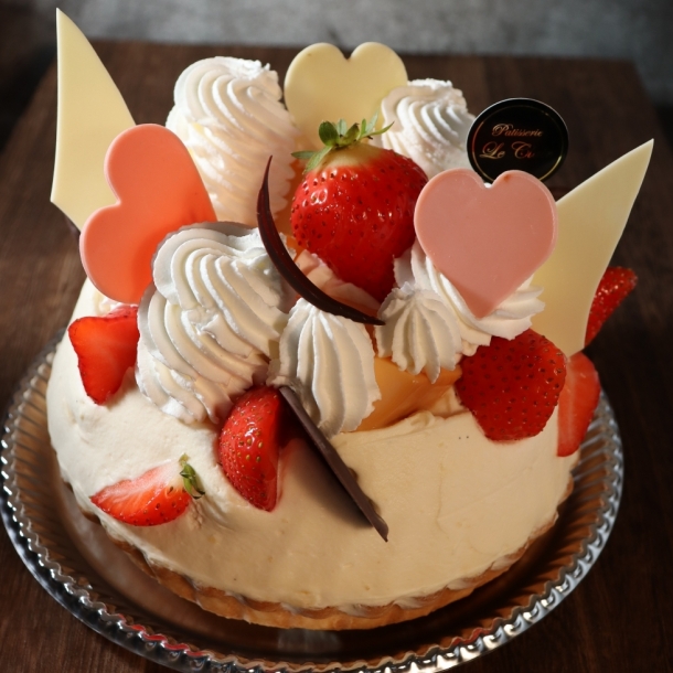 気まぐれタルト(苺&プリン飾り) ル・クレール