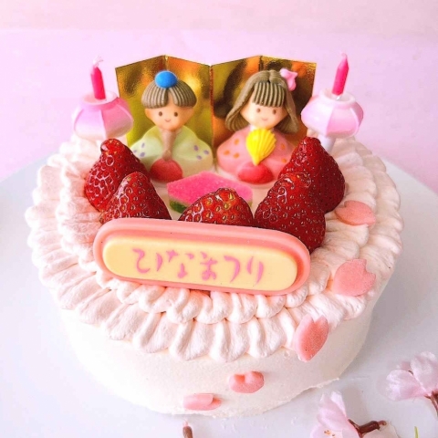 【ひな祭り】ショートケーキ