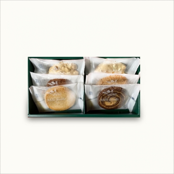 店頭受取】プレミアムクッキー6枚入り ミルフィーユ