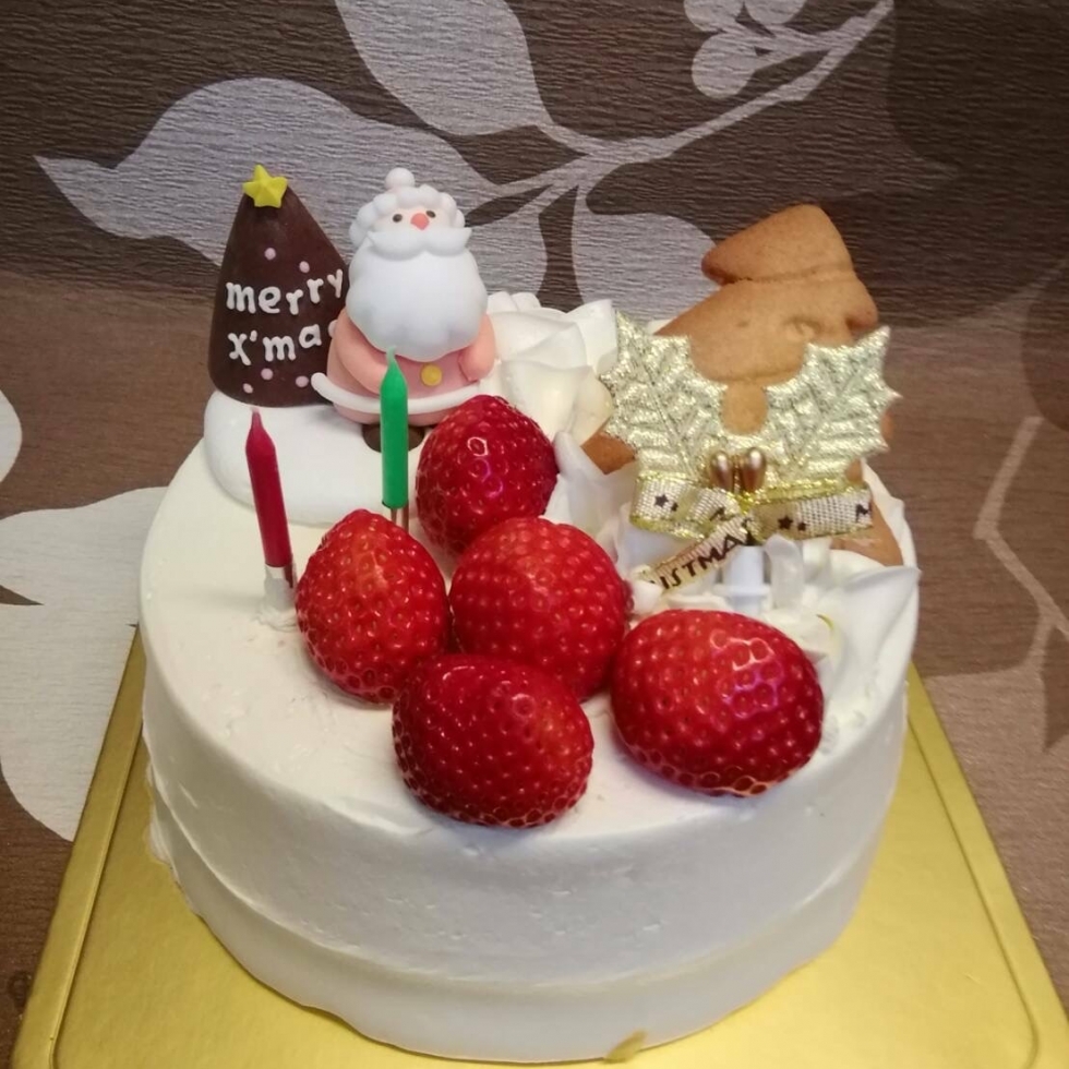 @クリスマス生クリームデコレーション
