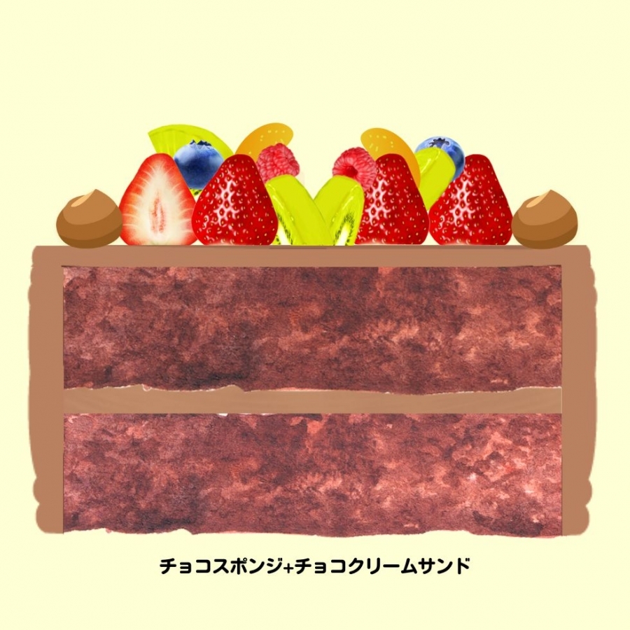 チョコフルーツコンポートデコレーション コンディトライ・ニシキヤ