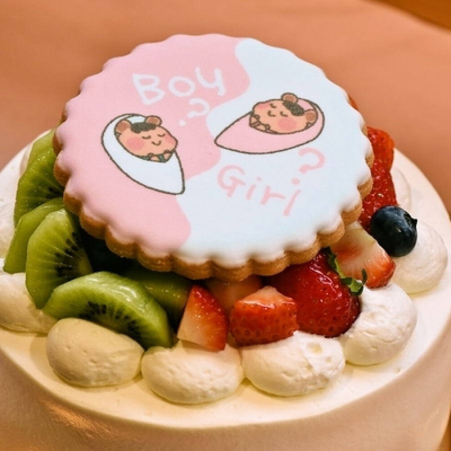 ランチボックス】ジェンダーリビールケーキ♪ ランチボックス