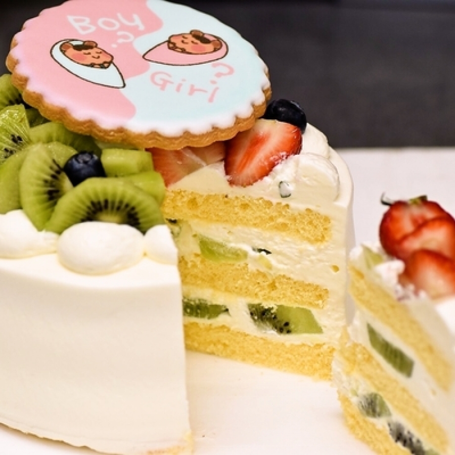 ジェンダー リビール 2023 ギフト ケーキ ショコラ 5号 4〜6名 性別 お披露目 ギフト ケーキ 洋菓子 お菓子 内祝い 通販 人気 贈り物 おすすめ 有名 フォチェッタ focetta