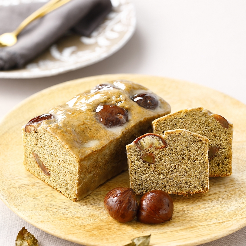 阿波晩茶と和栗のパウンドケーキ