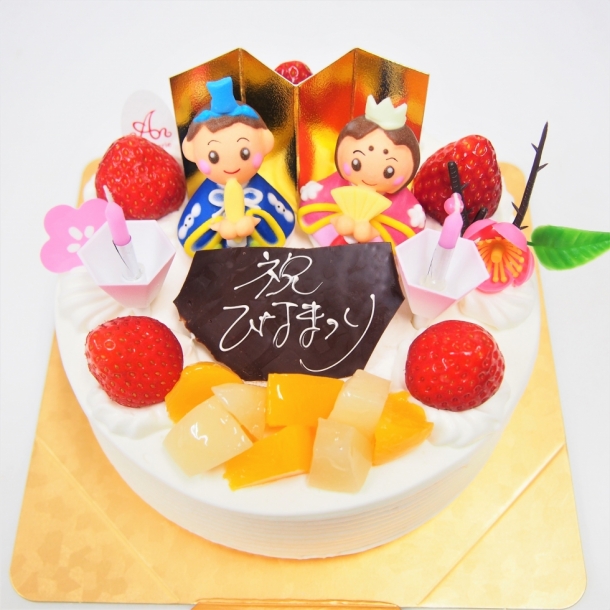 ひなまつりショートケーキ 9号 10号サイズ Patisserie An ひなまつりショートケーキ 9号 10号サイズ Patisserie An