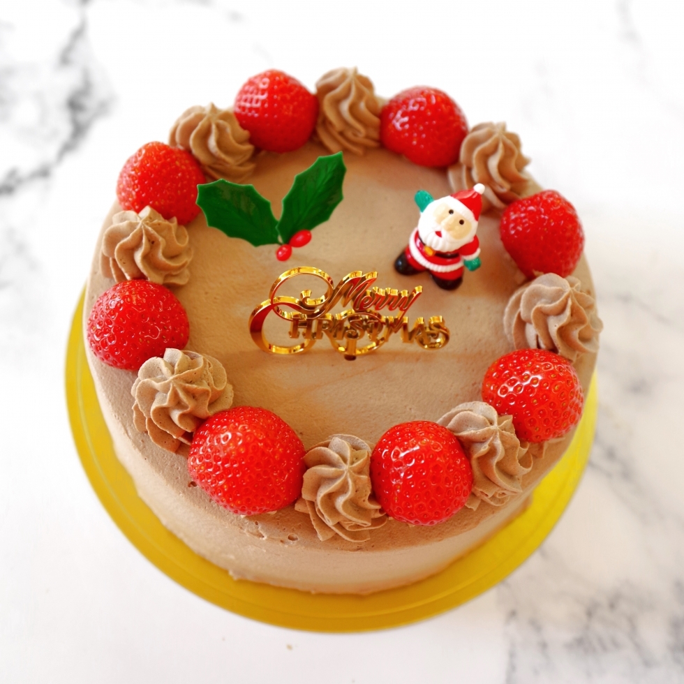 Xmasチョコ生クリームデコレーション