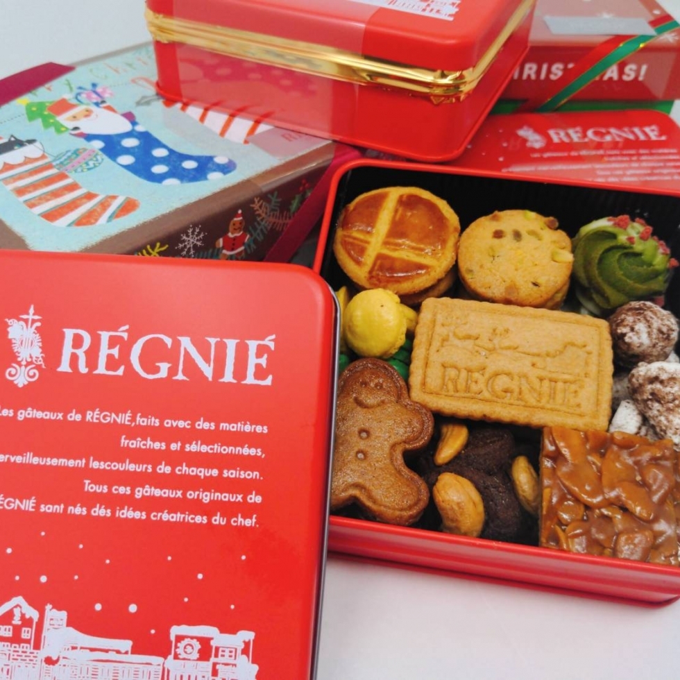 レニエのクリスマスクッキー缶 レニエ オンラインショップ