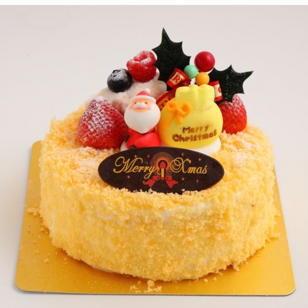 Xmasふんわり2層のチーズケーキ ロリアン洋菓子店 Xmasふんわり2層のチーズケーキ ロリアン洋菓子店