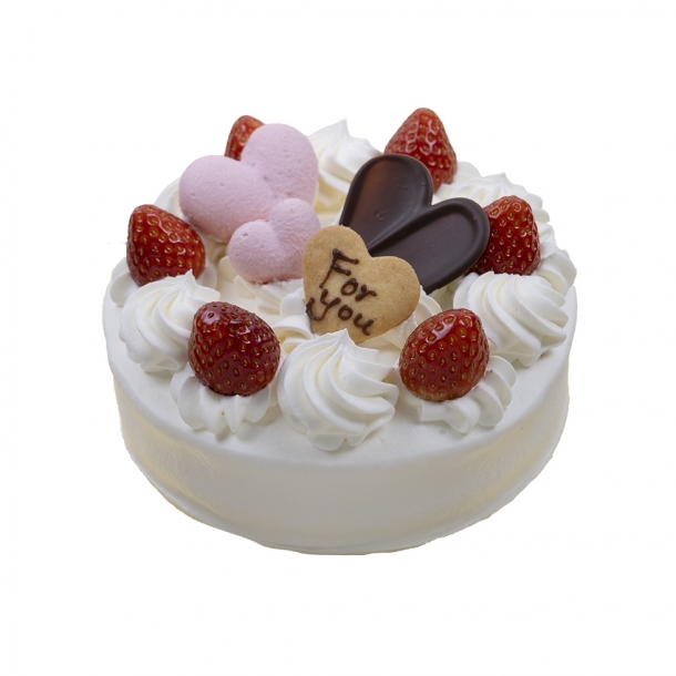 ハートの苺デコレーション バレンタイン 成城風月堂